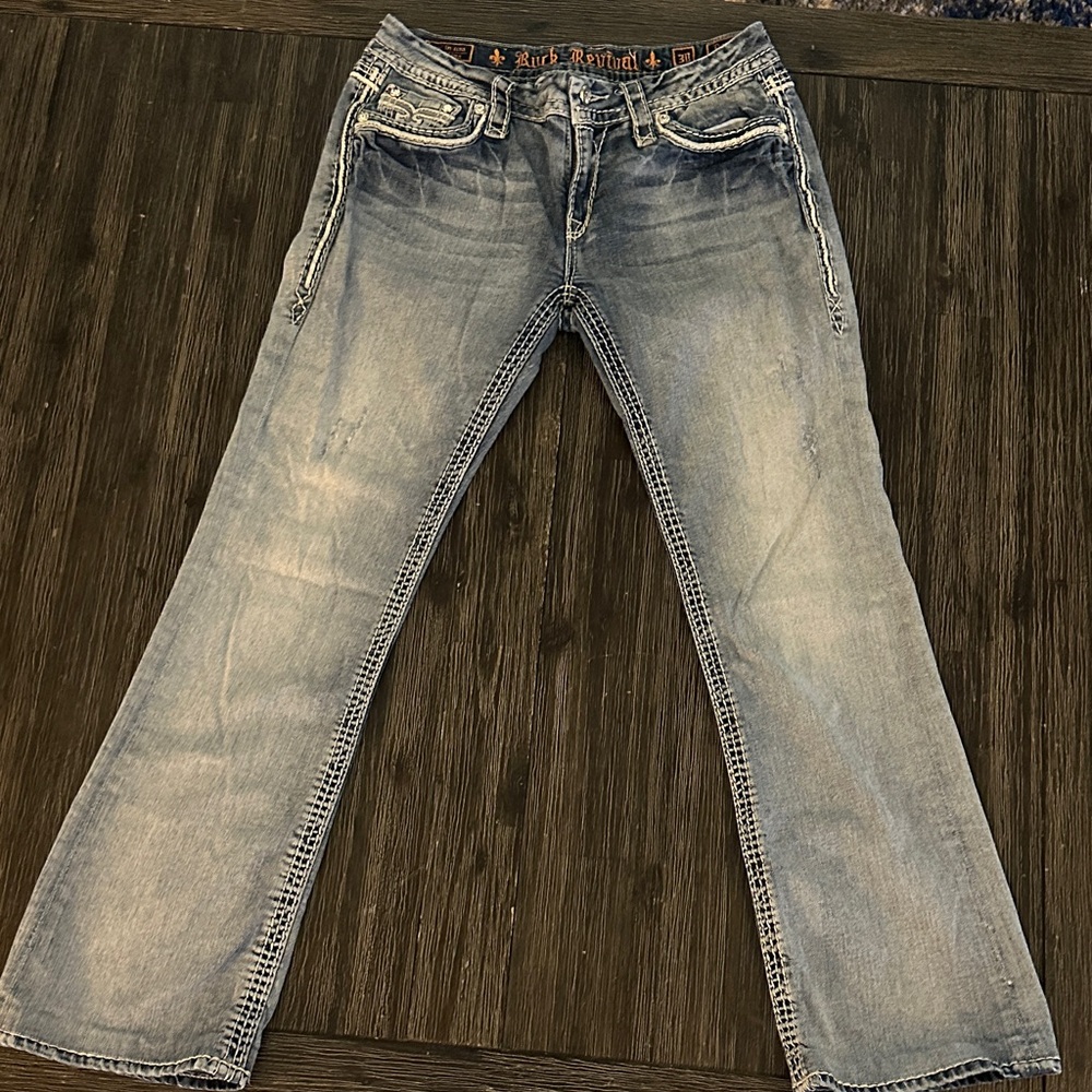 Rock Revival Light Blue Bootcut Jeans